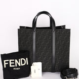 Fendi Zucca Jacquard Shopper Tote