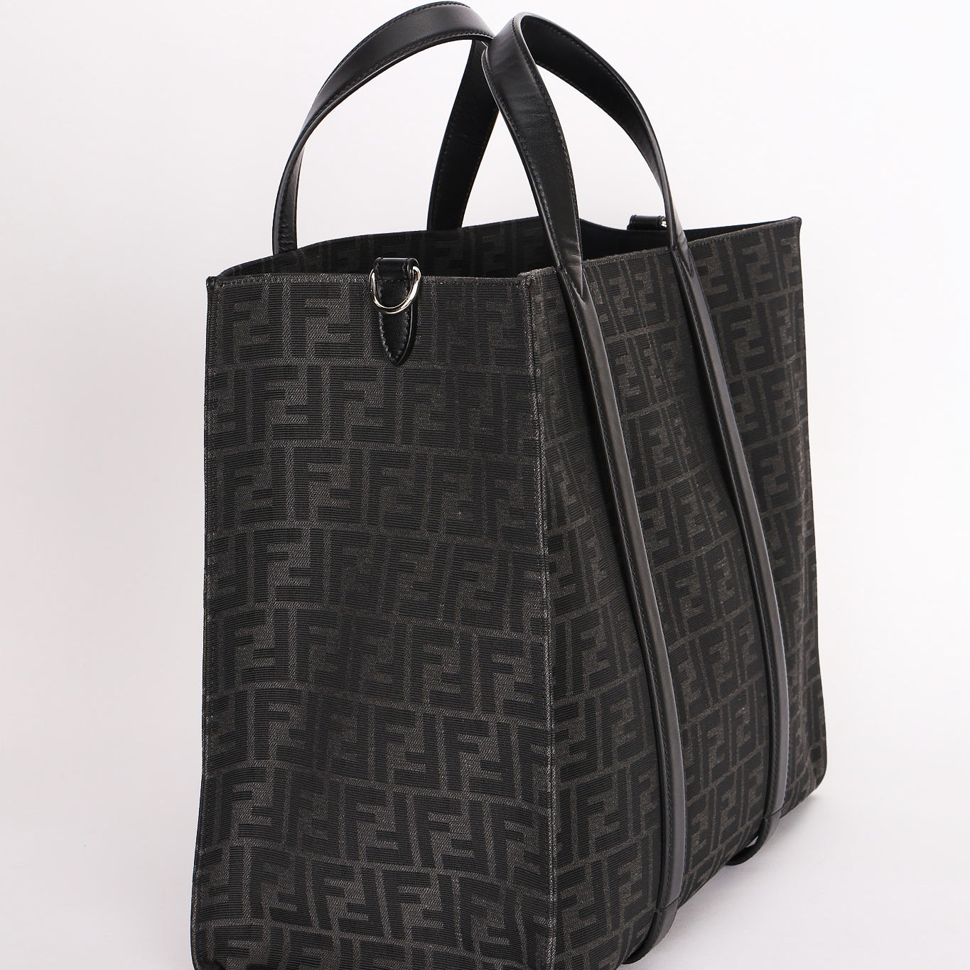 Fendi Zucca Jacquard Shopper Tote