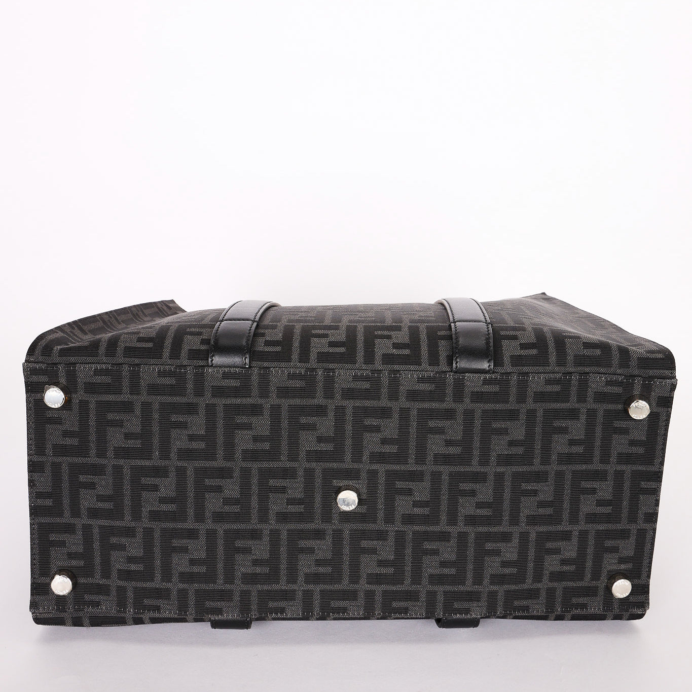 Fendi Zucca Jacquard Shopper Tote
