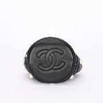 Chanel Mini About Pearls Bucket Bag Black Lambskin CGHW