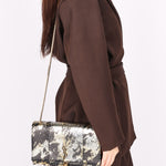 Saint Laurent Medium Snakeskin Kate Bag