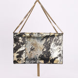 Saint Laurent Medium Kate Snakeskin Tassel Bag