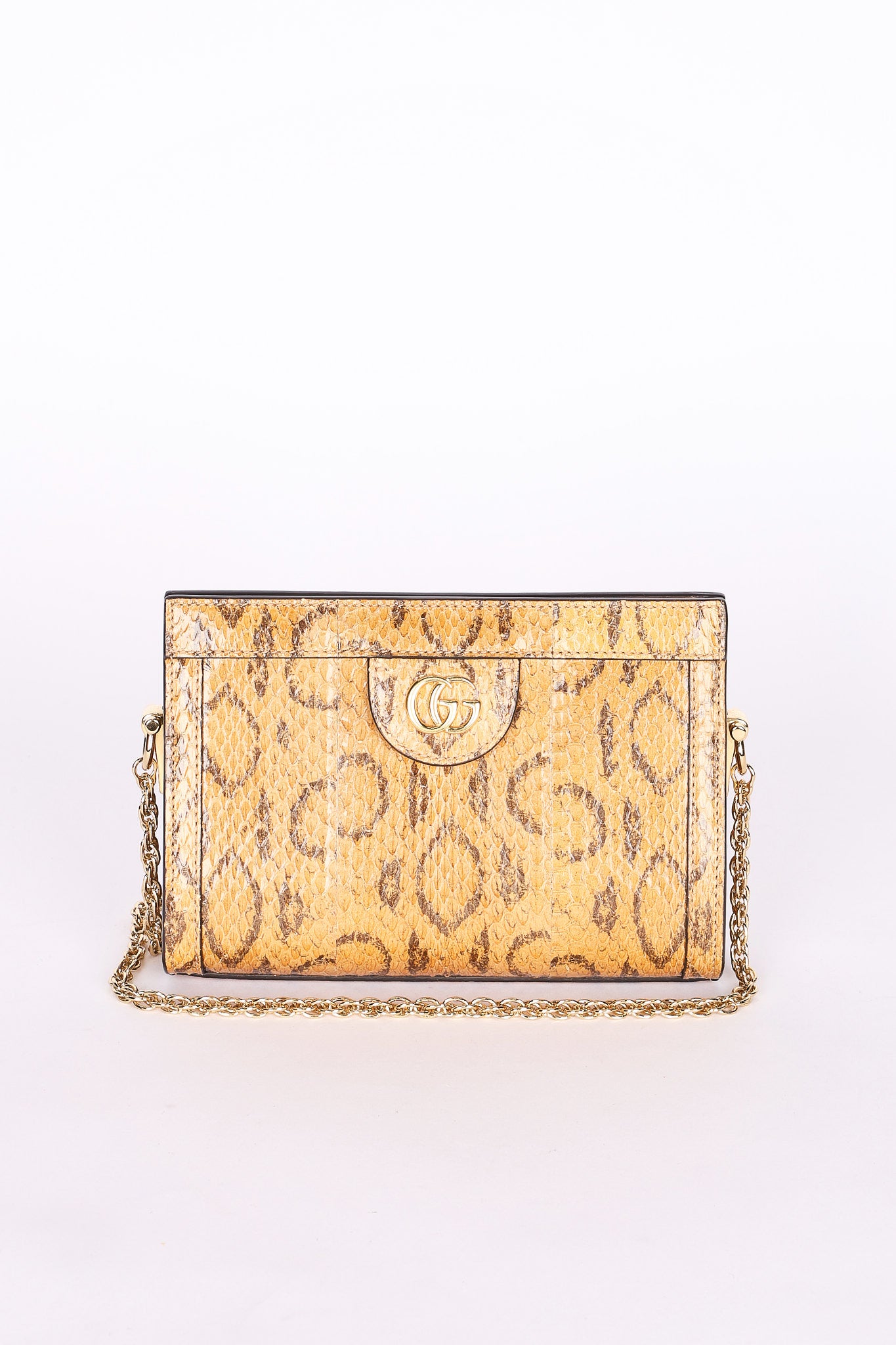 Gucci Snakeskin Clutch on Chain