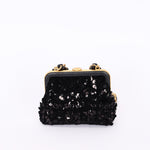 Chanel Bow Frame Clutch with Chain Black Lambskin AGHW