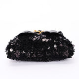Chanel Bow Frame Clutch with Chain Black Lambskin AGHW