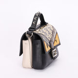 Fendi Crocodile Monster Studded Micro Double Baguette Bag