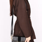 Fendi Zucca Embossed Trunk Baguette Bag