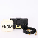 Fendi Zucca Embossed Trunk Baguette Bag
