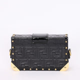 Fendi Zucca Embossed Trunk Baguette Bag