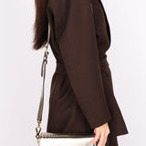 Gucci Snakeskin Horsebit 1955 Shoulder Bag Metallic