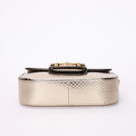 Gucci Snakeskin Horsebit 1955 Shoulder Bag Metallic