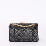 Chanel 2.55 Reissue 255 Lucky Charms Double Flap Black Calfskin AGHW