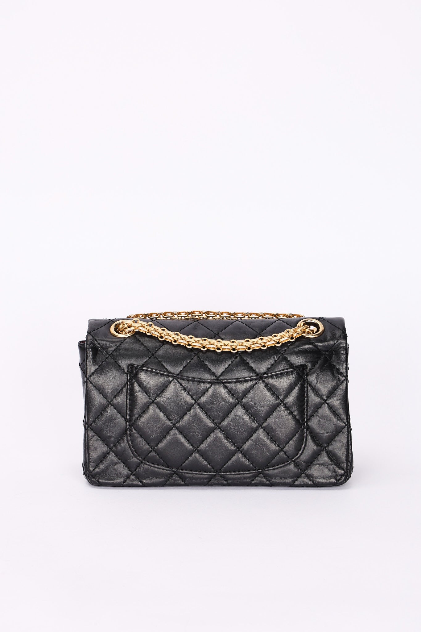 Chanel 2.55 Reissue 255 Lucky Charms Double Flap Black Calfskin AGHW