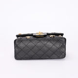 Chanel 2.55 Reissue 255 Lucky Charms Double Flap Black Calfskin AGHW