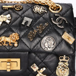 Chanel 2.55 Reissue 255 Lucky Charms Double Flap Black Calfskin AGHW