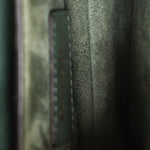Dior Mini Saddle Green Ostrich