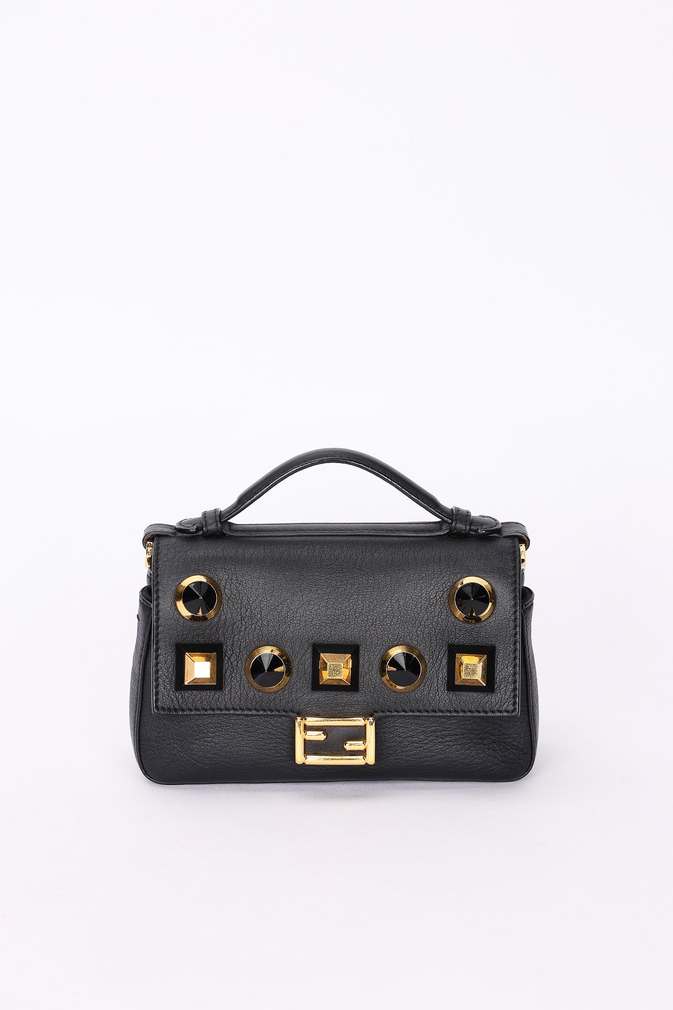 Fendi Studded Double Sided Micro Baguette