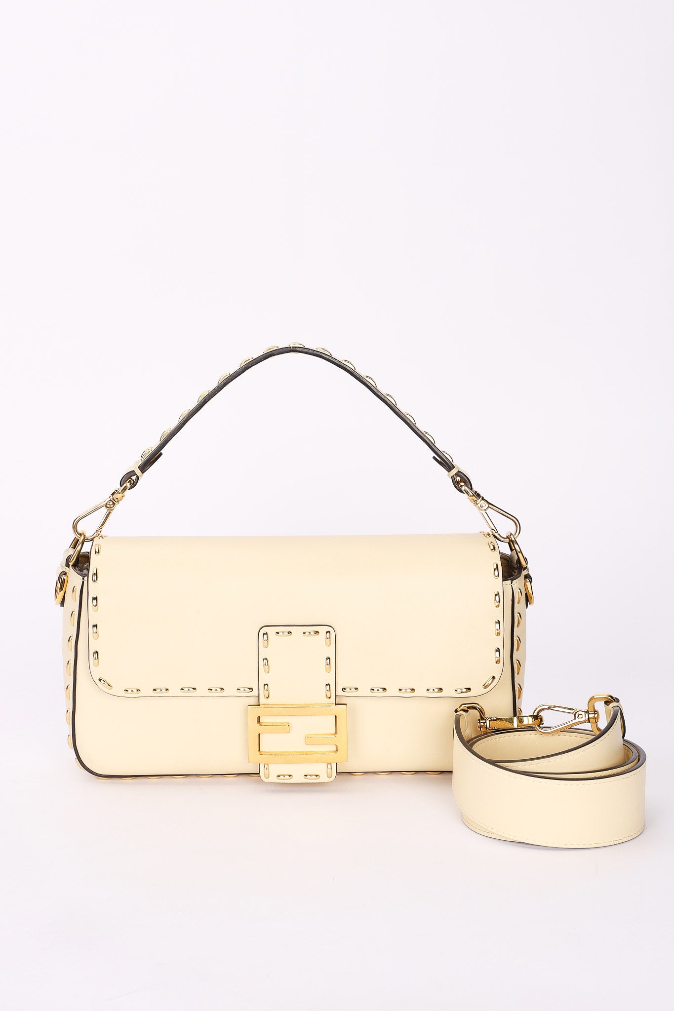 Fendi Studded Baguette Bag