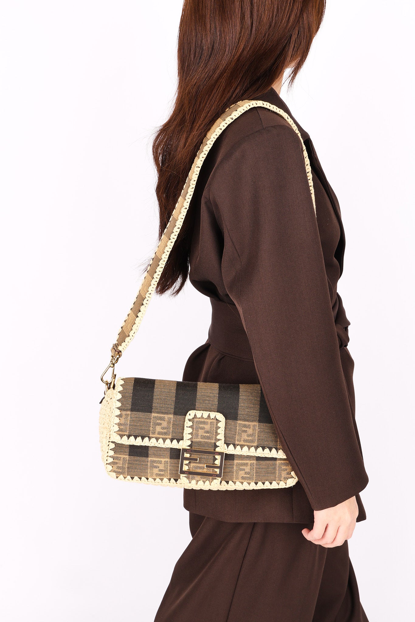 Fendi Pequin Baguette