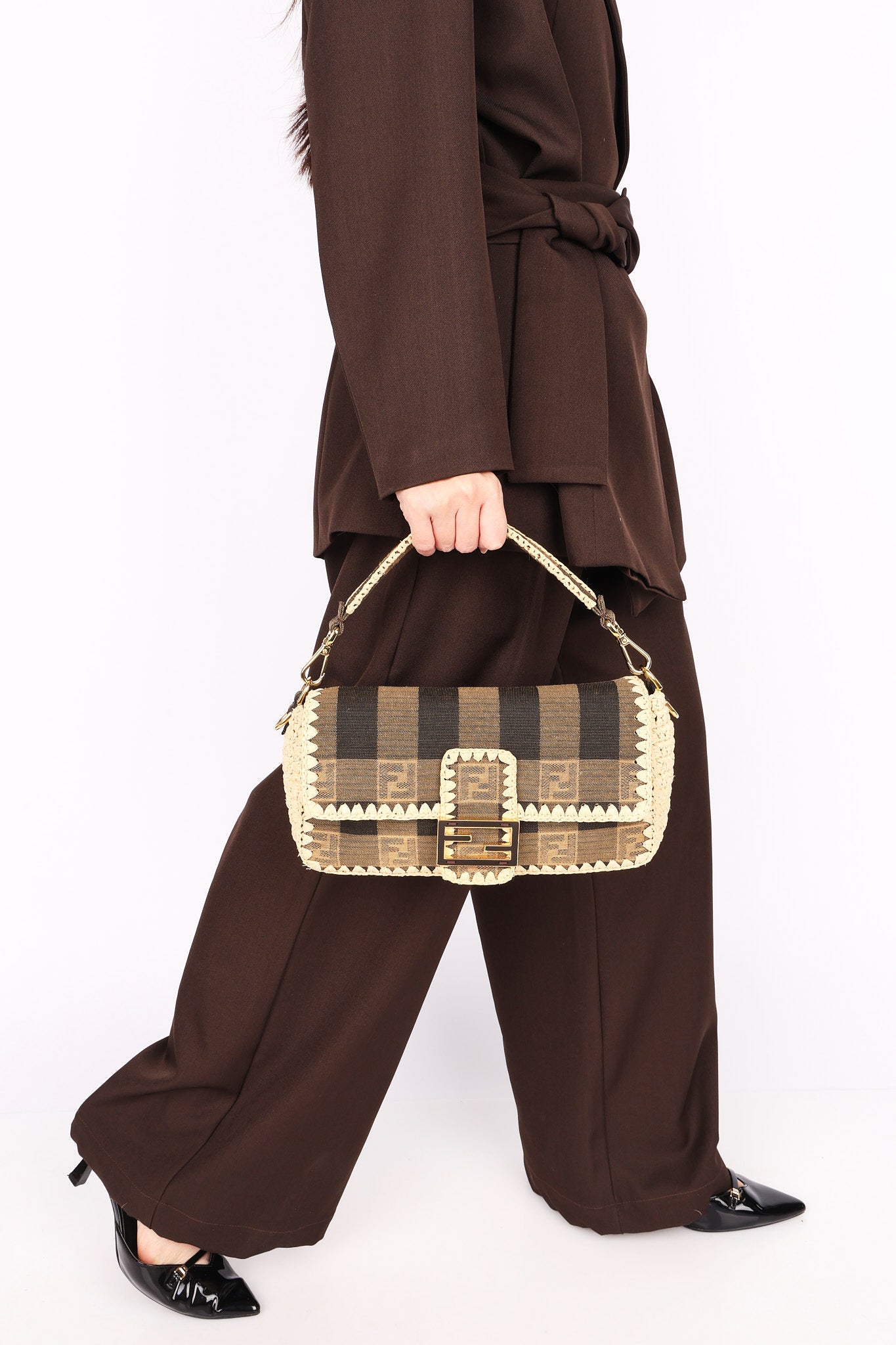 Fendi Pequin Baguette