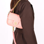 Chanel Bag Pink Lizard AGHW