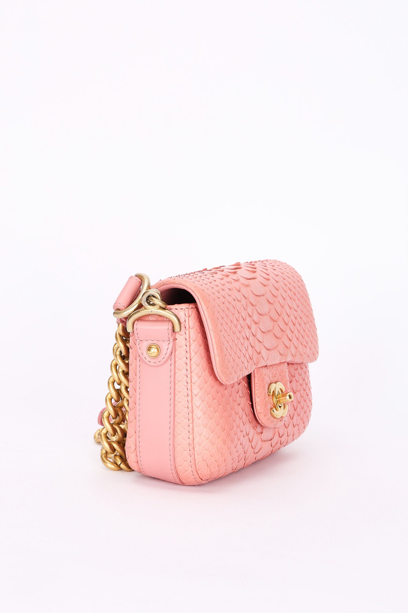 Chanel Bag Pink Lizard AGHW