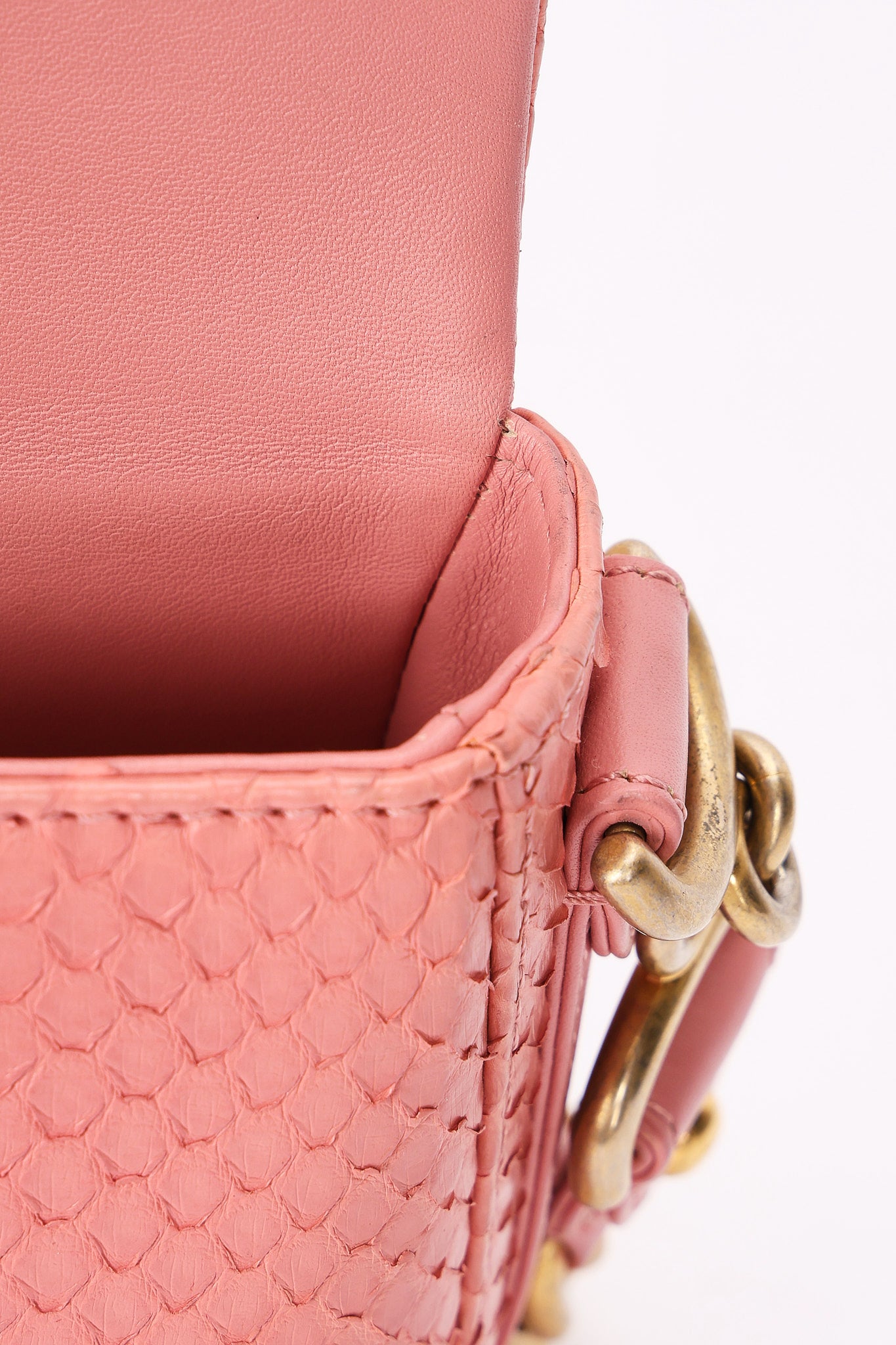 Chanel Bag Pink Lizard AGHW