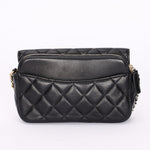 Chanel Coco Clips Phone Case Wallet on Chain Black Lambskin MMHW