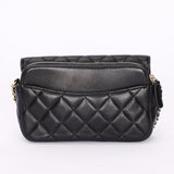 Chanel Coco Clips Phone Case Wallet on Chain Black Lambskin MMHW