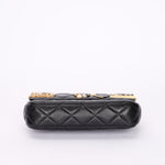 Chanel Coco Clips Phone Case Wallet on Chain Black Lambskin MMHW
