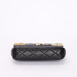 Chanel Coco Clips Phone Case Wallet on Chain Black Lambskin MMHW