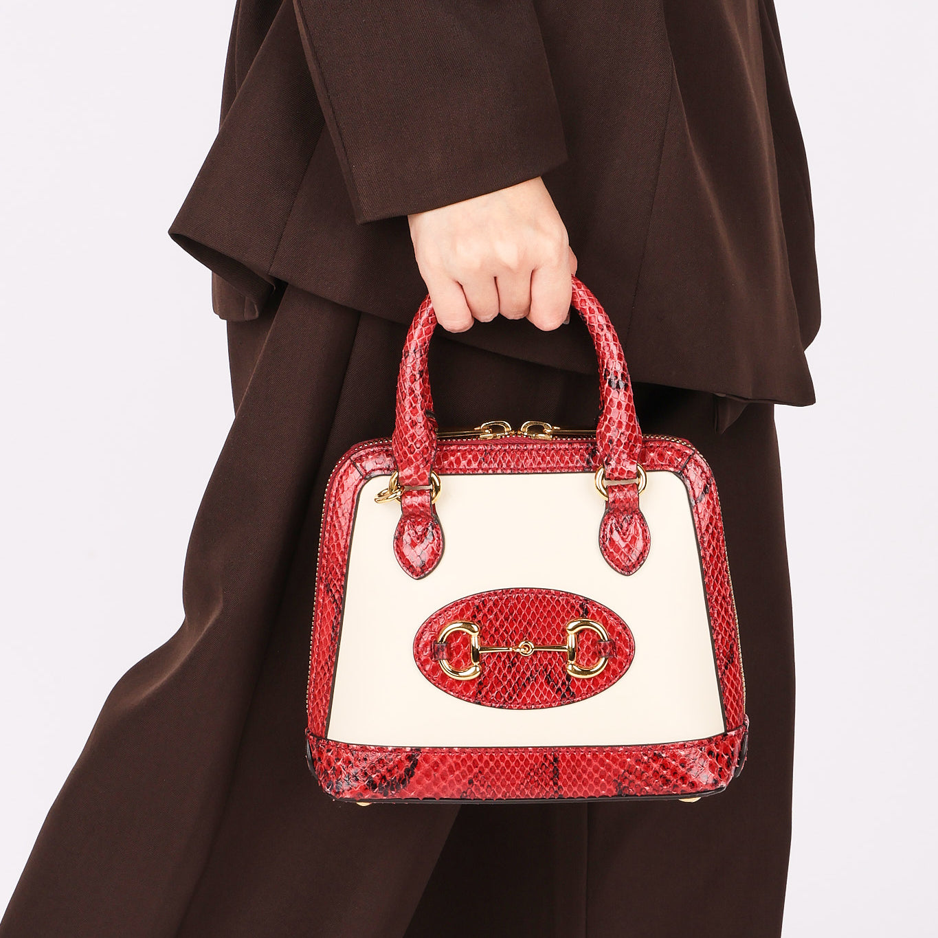 Limited Edition Gucci Snakeskin Horsebit Bag