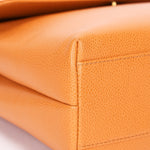 Chanel Kelly Top Handle Bag Orange Caviar 24K GP