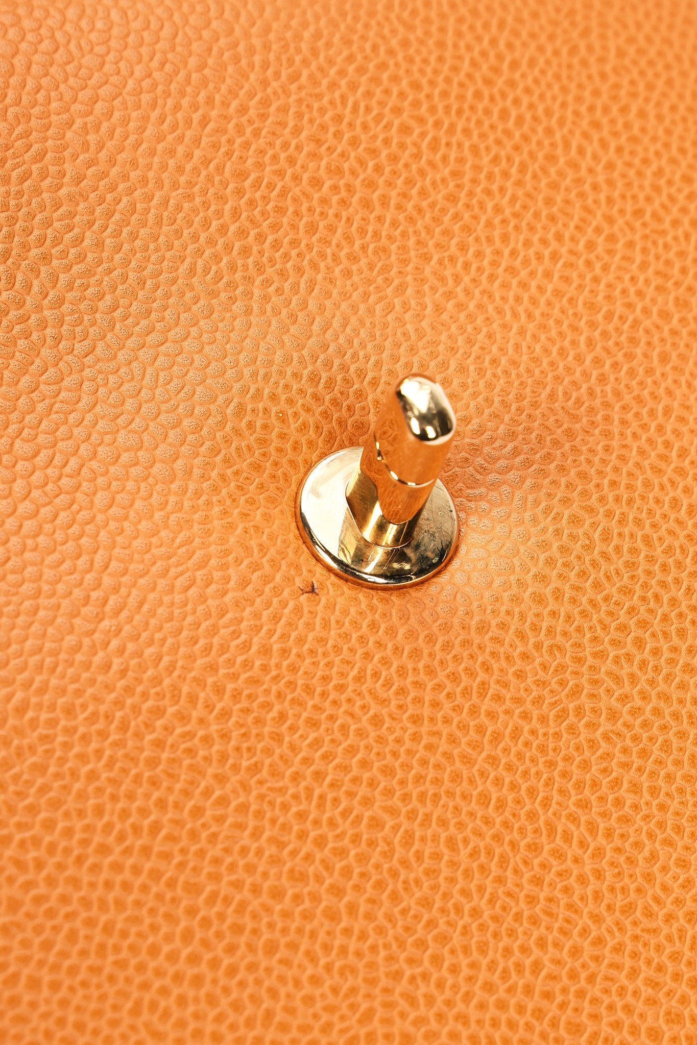 Chanel Kelly Top Handle Bag Orange Caviar 24K GP