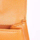 Chanel Kelly Top Handle Bag Orange Caviar 24K GP
