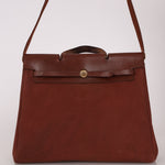 Hermès Herbag 39 Brown Vache Hunter and Toile 2001