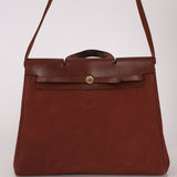 Hermès Herbag 39 Brown Vache Hunter and Toile 2001
