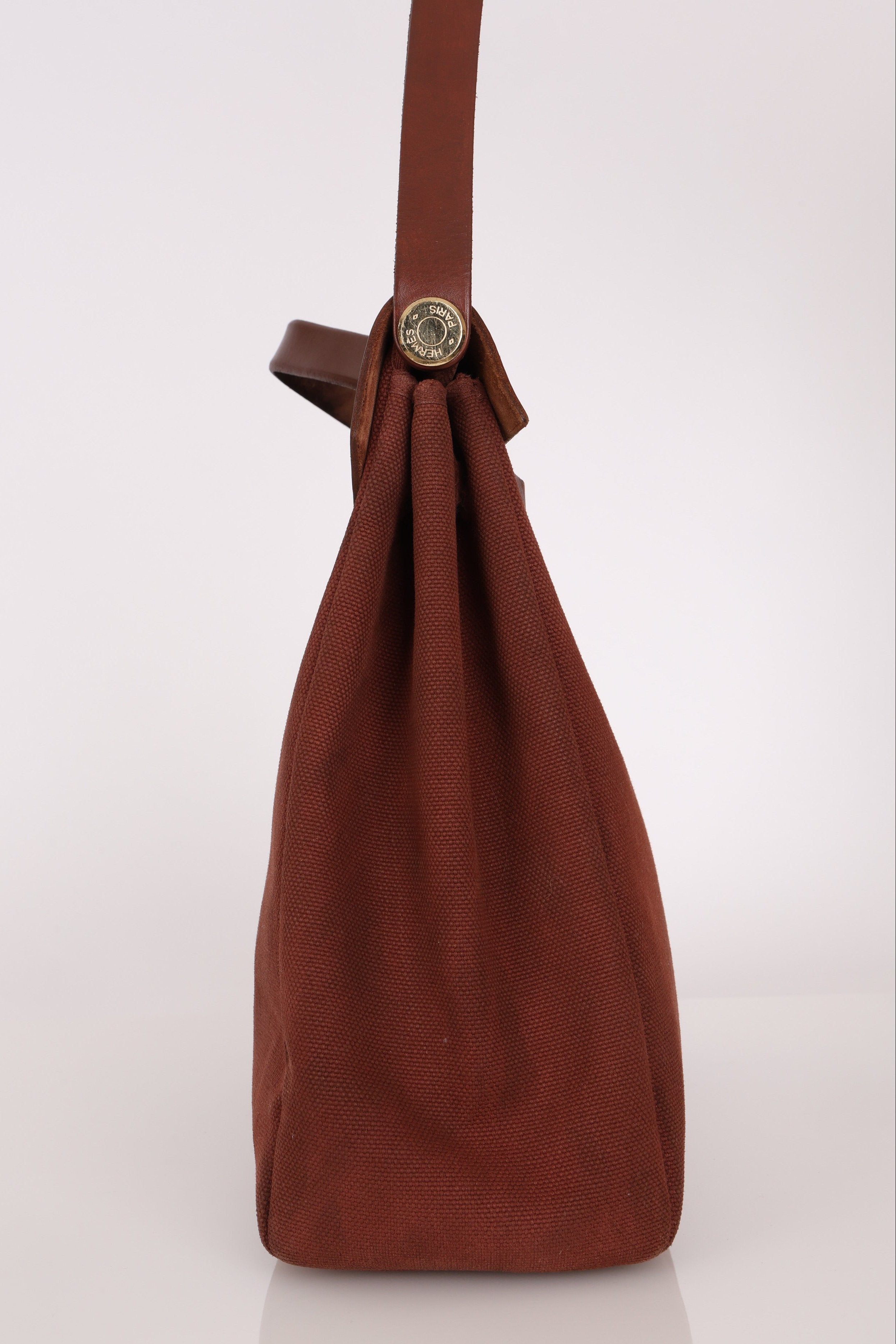 Hermès Herbag 39 Brown Vache Hunter and Toile 2001