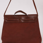 Hermès Herbag 39 Brown Vache Hunter and Toile 2001
