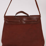 Hermès Herbag 39 Brown Vache Hunter and Toile 2001