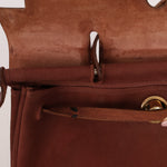 Hermès Herbag 39 Brown Vache Hunter and Toile 2001