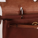Hermès Herbag 39 Brown Vache Hunter and Toile 2001