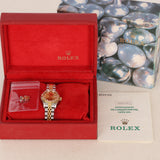 Rolex Datejust 26mm 6917 Champagne Diamond Dial Fluted Bezel Two Tone Yellow Gold Jubilee Bracelet - Drop 12