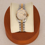 Rolex Datejust 26mm 6917 Champagne Diamond Dial Fluted Bezel Two Tone Yellow Gold Jubilee Bracelet - Drop 12