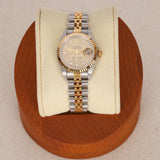 Rolex Datejust 26mm 6917 Champagne Diamond Dial Fluted Bezel Two Tone Yellow Gold Jubilee Bracelet - Drop 12