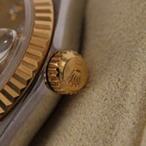 Rolex Datejust 26mm 6917 Champagne Diamond Dial Fluted Bezel Two Tone Yellow Gold Jubilee Bracelet - Drop 12