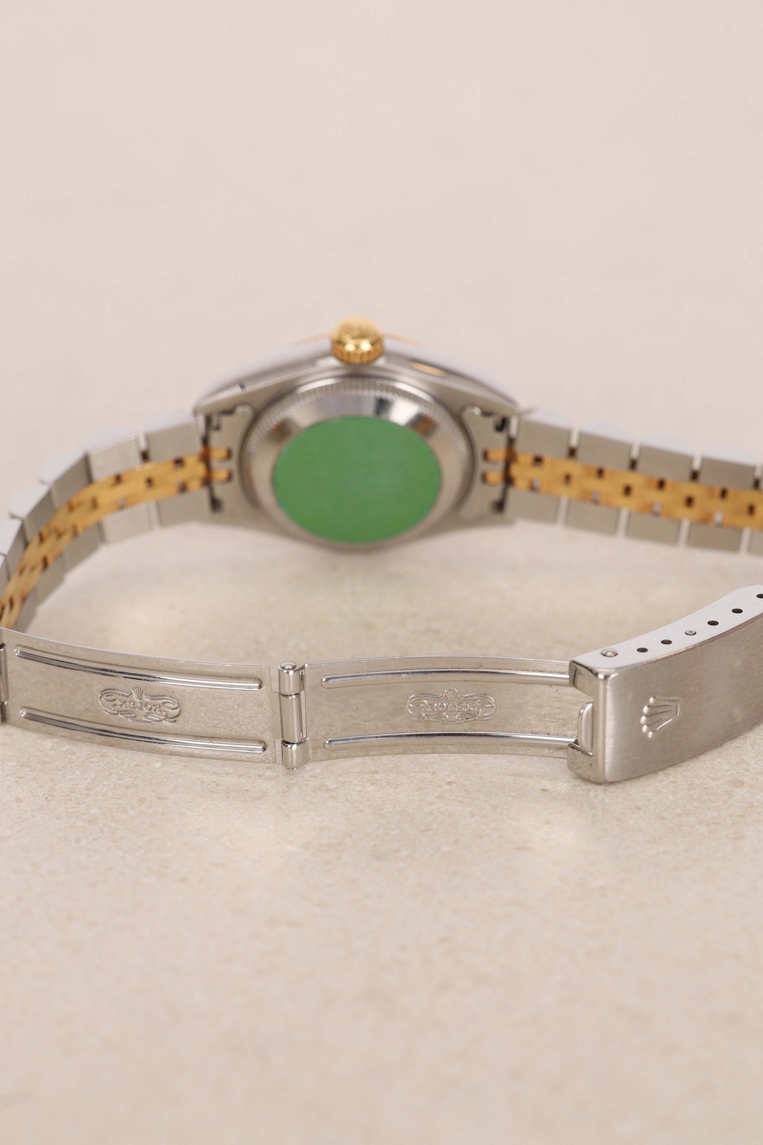 Rolex Datejust 26mm 6917 Champagne Diamond Dial Fluted Bezel Two Tone Yellow Gold Jubilee Bracelet - Drop 12