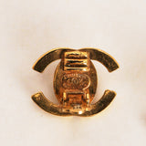 Chanel 1996 CC Turnlock Clip-On Earrings 24K GP