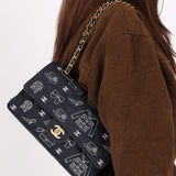 Chanel Medium Icons Classic Double Flap Canvas AGHW