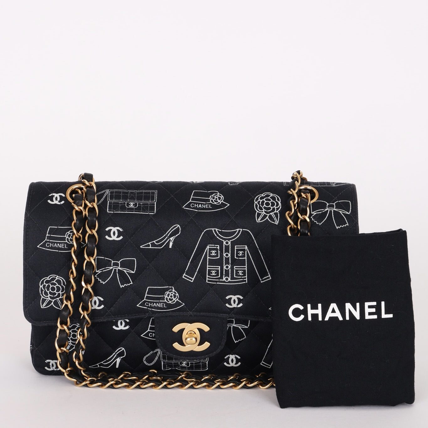 Chanel Medium Icons Classic Double Flap Canvas AGHW